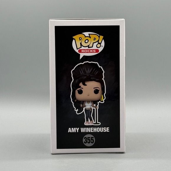 Funko Pop! Rocks #355 Amy Winehouse in Tank Top Exclusive w/ Protector *Vaulted* - Picture 4 of 6